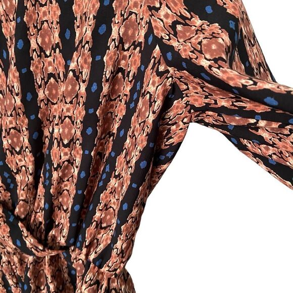 Fab'rik Aztec/Tribal Print V-Neck Long Sleeve Romper in Size Small - Picture 10 of 12